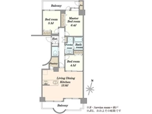 【神奈川県/横浜市青葉区荏田町】アルスあざみ野 間取り図