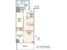 【神奈川県/横浜市中区若葉町】エクセレントシティ横浜関内 間取り図