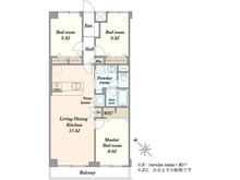 【神奈川県/川崎市中原区宮内】パークサイド武蔵小杉 間取り図