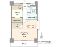 【神奈川県/川崎市中原区新丸子東】アルステージ新丸子 間取り図