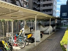 【神奈川県/海老名市中央】ライオンズマンション海老名第3 バイク置き場