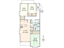 【東京都/調布市西つつじケ丘】バームハイツつつじヶ丘 間取り図