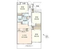 【東京都/府中市武蔵台】レールシティ西国分寺 間取り図
