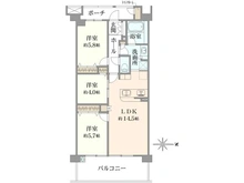 【東京都/小平市学園西町】エクスアン一橋学園 間取り図
