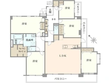 【東京都/昭島市美堀町】ライオンズマンション拝島 間取り図
