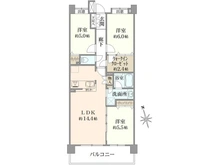 【東京都/小平市上水本町】クレストグランディオ武蔵野 間取り図