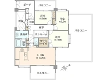 【東京都/青梅市河辺町】ライオンズマンション河辺シティ 間取り図
