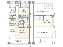 【東京都/国立市中】クリオレミントンヴィレッジ国立 間取り図