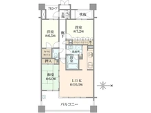 【東京都/国立市中】クリオレミントンヴィレッジ国立 間取り図