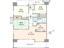 【東京都/国分寺市東恋ヶ窪】グランプラド国分寺 間取り図