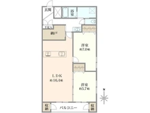 【兵庫県/神戸市東灘区住吉山手】住吉川向コーポラス 間取り図