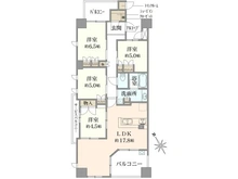 【兵庫県/芦屋市涼風町】パークナード潮芦屋 間取り図