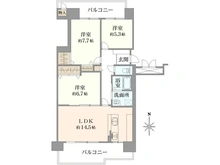 【兵庫県/神戸市東灘区向洋町中】RICイーストコート6番街 2番館 間取り図
