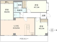 【兵庫県/神戸市灘区土山町】プリオーレ御影山の手 C棟 間取り図