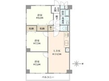 【兵庫県/芦屋市伊勢町】日商岩井芦屋マンション 間取り図