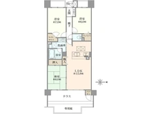 【兵庫県/神戸市東灘区深江南町】コスモ芦屋川シーサイドテラス 間取り図