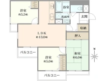 【兵庫県/神戸市東灘区魚崎南町】ダイアパレス魚崎 間取り図