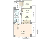 【兵庫県/神戸市東灘区御影】御影城ノ前パークマンション 間取り図