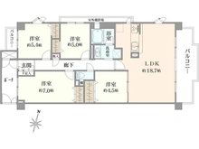 【兵庫県/神戸市東灘区深江南町】ステイツ芦屋川 間取り図