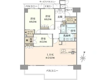 【兵庫県/芦屋市浜芦屋町】ワコーレ芦屋クラウンズ 間取り図