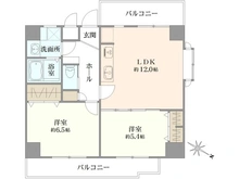 【兵庫県/神戸市灘区桜口町】ヴェルドール六甲道 間取り図