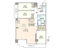 【兵庫県/神戸市東灘区深江南町】ハイツオークラ東灘 間取り図