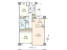 【兵庫県/神戸市東灘区御影山手】ジオグランデ御影 間取り図