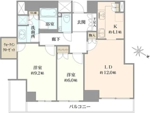 【兵庫県/芦屋市東芦屋町】ザ・パークハウス芦屋川 間取り図