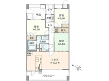 【兵庫県/神戸市東灘区御影郡家】ロジュマンスティーロ御影 間取り図