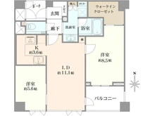 【兵庫県/芦屋市翠ケ丘町】グランドメゾン芦屋翠ケ丘スタイル 間取り図
