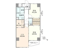 【兵庫県/神戸市灘区桜口町】ルジェンテ・リベル六甲道 間取り図