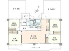 【兵庫県/神戸市東灘区本山南町】本山ロイヤルマンション 間取り図