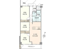 【兵庫県/芦屋市呉川町】パーク・ハイム芦屋呉川町 間取り図