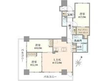 【兵庫県/神戸市灘区灘北通】ワコーレ神戸灘タワー 間取り図