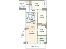 【兵庫県/芦屋市翠ケ丘町】ヒルズ芦屋翠ヶ丘町 間取り図