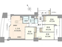 【兵庫県/神戸市東灘区西岡本】パークスクエア岡本 間取り図