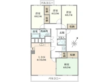 【兵庫県/神戸市東灘区本山北町】メゾン岡本　2号棟 間取り図
