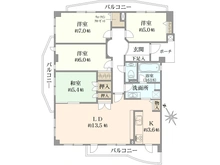 【兵庫県/芦屋市朝日ケ丘町】セレッソコート芦屋ヴェルグラード 間取り図