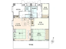 【兵庫県/神戸市東灘区岡本】ビアライフ岡本 間取り図