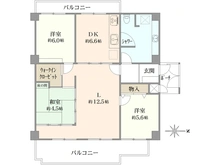 【兵庫県/芦屋市朝日ケ丘町】日商岩井芦屋ガーデンヒルズ B棟 間取り図