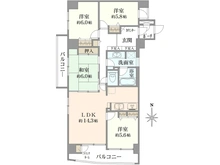 【兵庫県/神戸市東灘区魚崎西町】モンセーヌ住吉川公園 1番館 間取り図