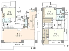 【兵庫県/芦屋市大桝町】アクセシオ芦屋 間取り図
