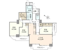【東京都/足立区西新井】ヴェラハイツ西新井 間取り図