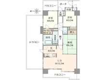 【東京都/足立区伊興】ライオンズガーデンテラス竹の塚 間取り図