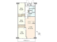 【東京都/足立区大谷田】中川ビューハイツ 間取り図