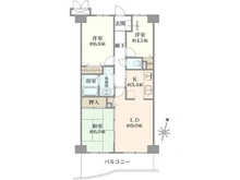 【東京都/足立区伊興】モア・ステージ竹ノ塚 間取り図