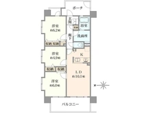 【東京都/足立区谷在家】レーベンハイム西新井セレンティーレ 間取り図