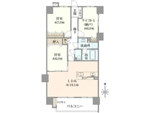 【東京都/足立区千住曙町】ジェイパーク北千住モナクレイス 間取り図