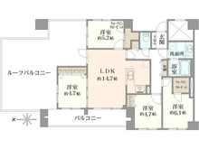 【東京都/足立区島根】ダイアパレス西新井 間取り図