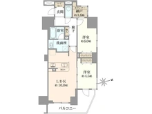 【東京都/足立区千住寿町】レーベンリヴァーレ北千住プライムアート 間取り図